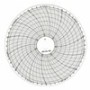 Dischi diagrammati - rotazione oraria, durata 7 giorni, divisioni 8 ore, diametro  125mm  - 100 pz