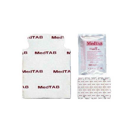 Elettrodi tipo francobollo per ecg medtab per cavetti a coccodrillo - conf. 100 pz.