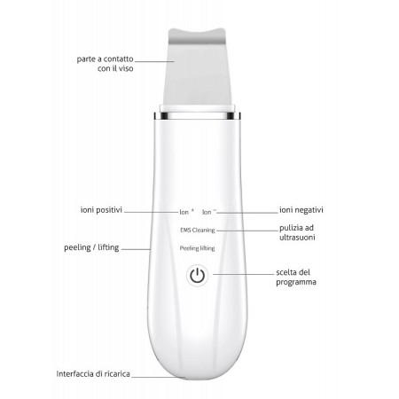Scrubber anteamed per la pelle del viso, detergente per i pori, cleaner esfoliante - rosa