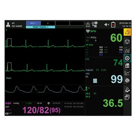 Monitor gima bm3 pro - spo2+ecg+nibp+temp+resp