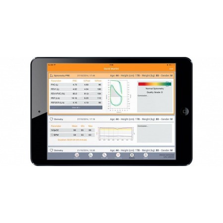 Spirometro tascabile mir spirobank 2 smart con ossimetro e software mir spiro