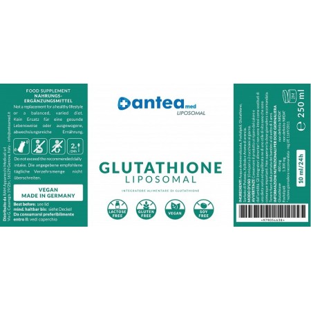 Anteamed liposomal glutathione 250ml - gsh glutatione liposomiale liquido