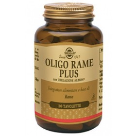 Solgar oligo rame plus 100 tavolette