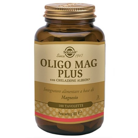 Solgar oligo mag plus 100 tavolette