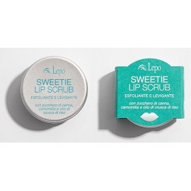 Sweetie lip scrub con zucchero di canna, camomilla e olio di crusca di riso - 15 ml