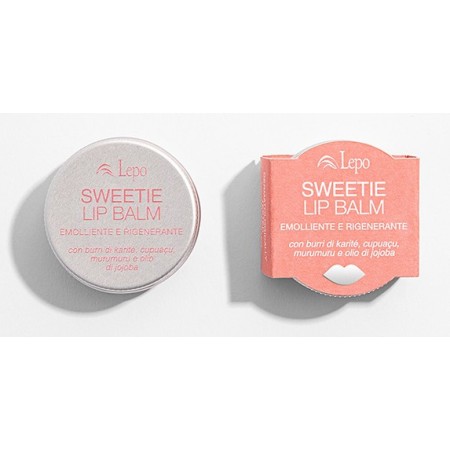 Sweetie lip balm con burri di karité, cupuaçu, murumuru e olio di jojoba - 15 ml