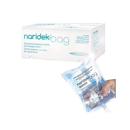 Naridek bag soluzione per lavaggi nasali - 6 sacche da 250 ml