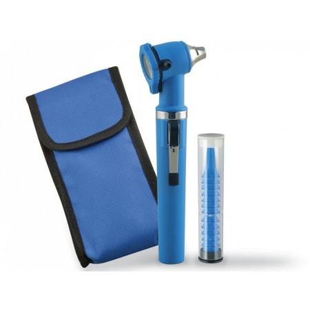Otoscopio a fibre ottiche gimalux - blu