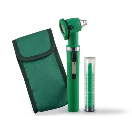 Otoscopio a fibre ottiche gimalux - verde