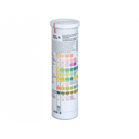 Strisce urina in flacone - 10 parametri - professionali - conf. 100 pz.