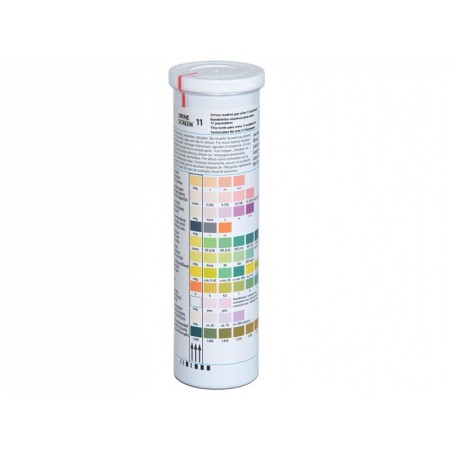 Strisce urina in flacone - 11 parametri - professionali - conf. 100 pz.