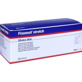 Leukoplast fixomull stretch 10 mx 20 cm měkká a roztažitelná samolepicí gáza