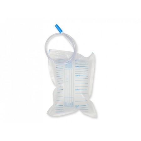 Sacca urine 2000 cc - tubo 90 cm - conf. 30 pz.