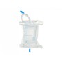 Sacca urine da gamba 750 cc - tubo 10 cm con kit bottoni - conf. 30 pz.