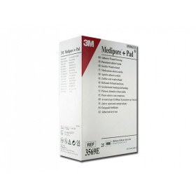 3m medipore + pad sterilní netkaný obvaz s polštářkem, 3569e - 10x15cm - 25ks.