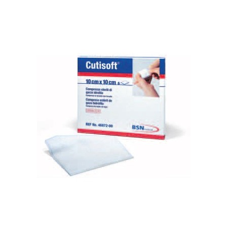 Cutisoft 10 cm x 10 cm compresse sterili in tnt - 6 pz.