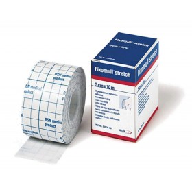 Leukoplast fixomull stretch 10 mx 5 cm weiche und dehnbare selbstklebende gaze