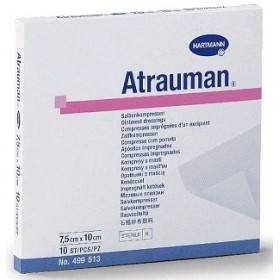 Atrauman emulgerad polyesterförband 7,5 x 10 cm - 10 st.