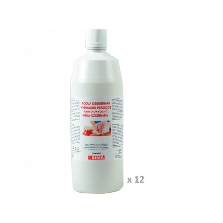 Acqua ossigenata - 1 litro - conf. 12 pz.