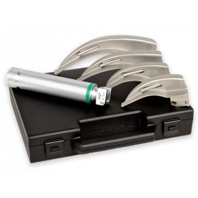 Set laringo "gima green" f.o. led 4 lame mc-int 1-2-3-4 - 3,5v
