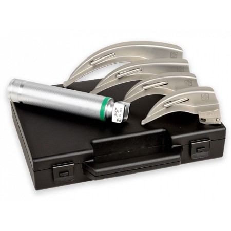 Set laringo "gima green" f.o. led 4 lame mc-int 1-2-3-4 - 3,5v