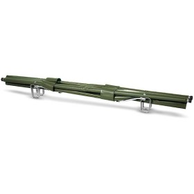 Barella militare pieghevole con telo verde