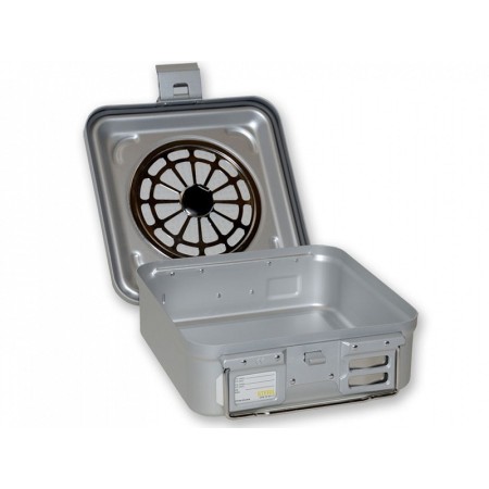 Container con filtro piccolo h100 mm - grigio