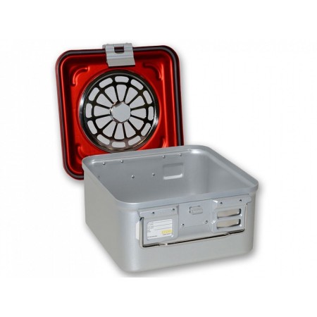 Container con filtro piccolo h150 mm - rosso