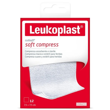 Cutisoft 7,5 cm x 7,5 cm compresse sterili in tnt - 12 pz.