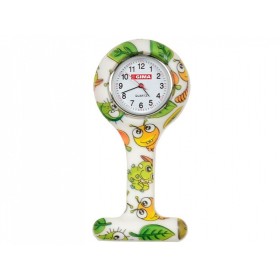 Orologio per infermieri - rotondo - fantasia bruco