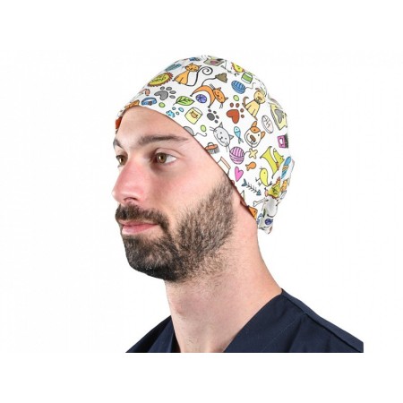 Cappellino fantasia - cani smile - m