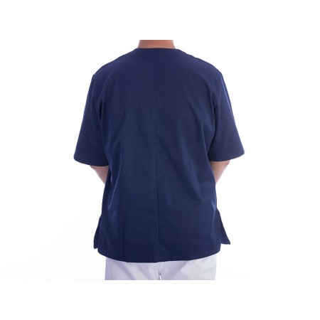 Casacca con bottoni-cotone/pol.-unisex m blu