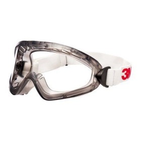 Ochelari de protecție 3m 2890s, lentilă transparentă din pc (as/af), etanși la gaze, bandă elastică
