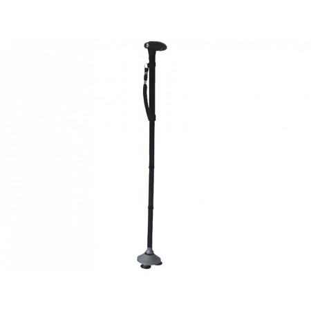 Bastone con ventose e luce led - nero