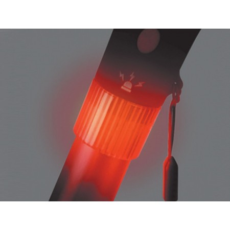 Bastone di sicurezza con luce - con base a 4 piedini - nero
