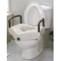 Rialzo wc mediland 11,4 cm con dispositivo di fissaggio e braccioli fissi