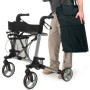 Rollator con porta bastone e supporto schiena vermeiren quadri light