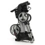 Rollator con porta bastone e supporto schiena vermeiren quadri light