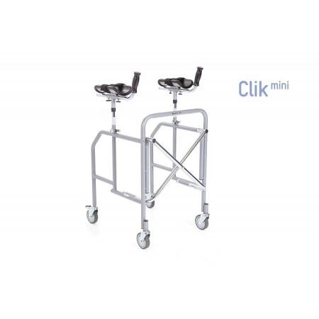 Deambulatore antibrachiale pieghevole in acciaio verniciato – ingombro ridotto – serie click mini