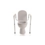 Sostegno per wc regolabile in altezza in alluminio anodizzato