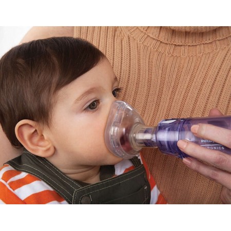 Distanziatore philips respironics optichamber con maschera small (neonatale 0-18 mesi)