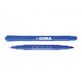 Gima dermatologisk penna - dubbel spets - 10-pack.