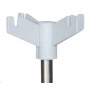 Piantana per ipodermoclisi inox a 2 o 4 ganci base plastica