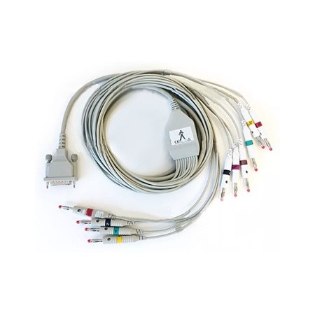 Cavo paziente per ecg plurimarche schiller, edan, esaote