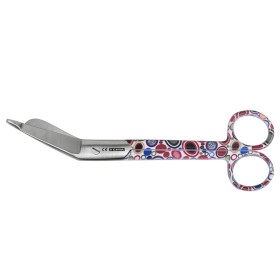 Tesoura para curativos em aço inoxidável - design com bolhas - 18 cm