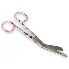 Kötszer olló - buborék minta - 14 cm