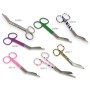 Forbici rette punte alterne - fantasia leopardo - 14 cm