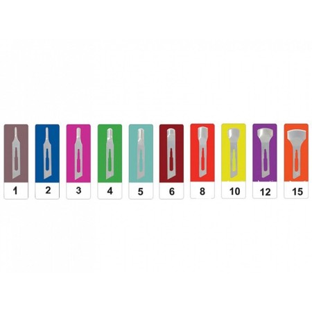 Lama gouge gima - n. 10 - sterile - conf. 50 pz.