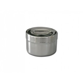 Porte-coton en acier inoxydable diam.106x66mm - 0,5 litre