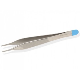Pince chirurgicale stérile - droite - 12 cm 1x2 dents - paquet 25 pièces.
